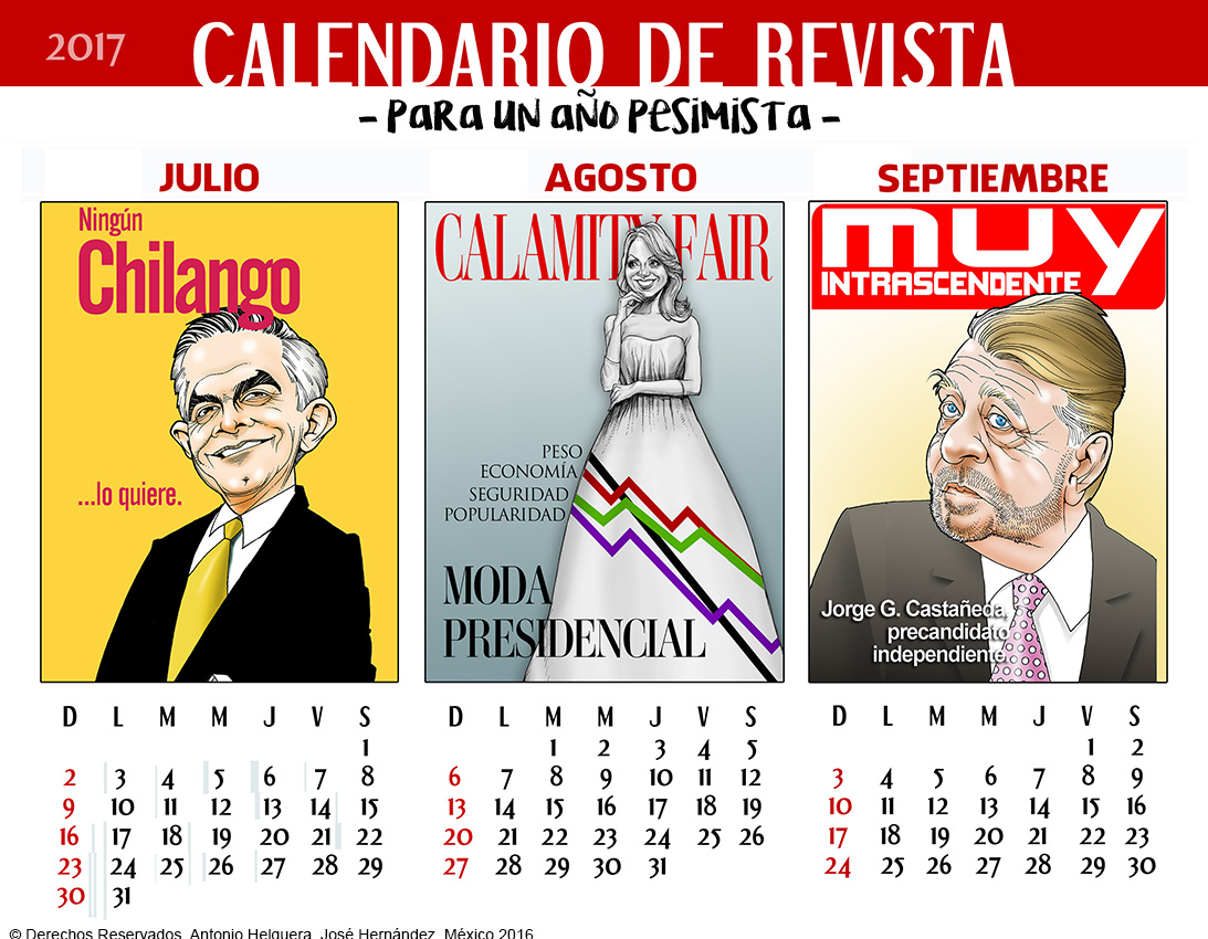 Calendario de revista para un año pesimista. Domingo 4 de diciembre de 2016